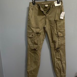 American Rag, green cargo/jogger, size 1